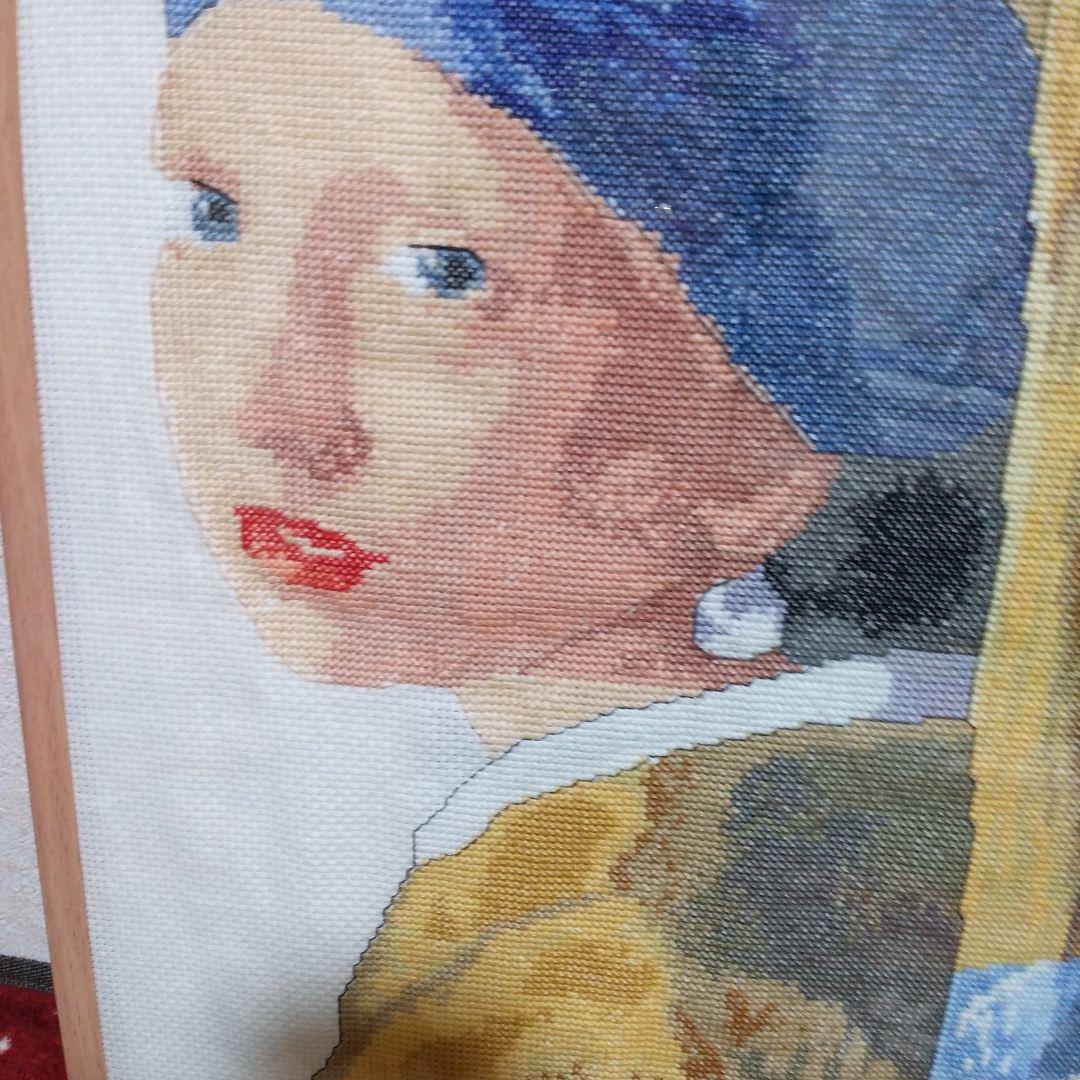 クロス刺繍作品
