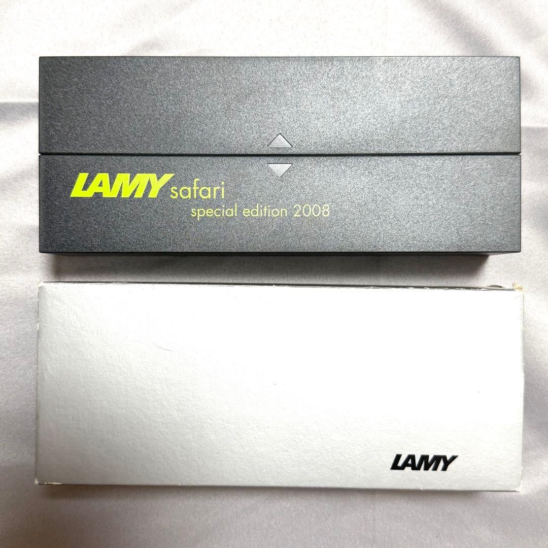 2008年限定品　LAMY Safari ライムグリーン万年筆&ボールペンセット