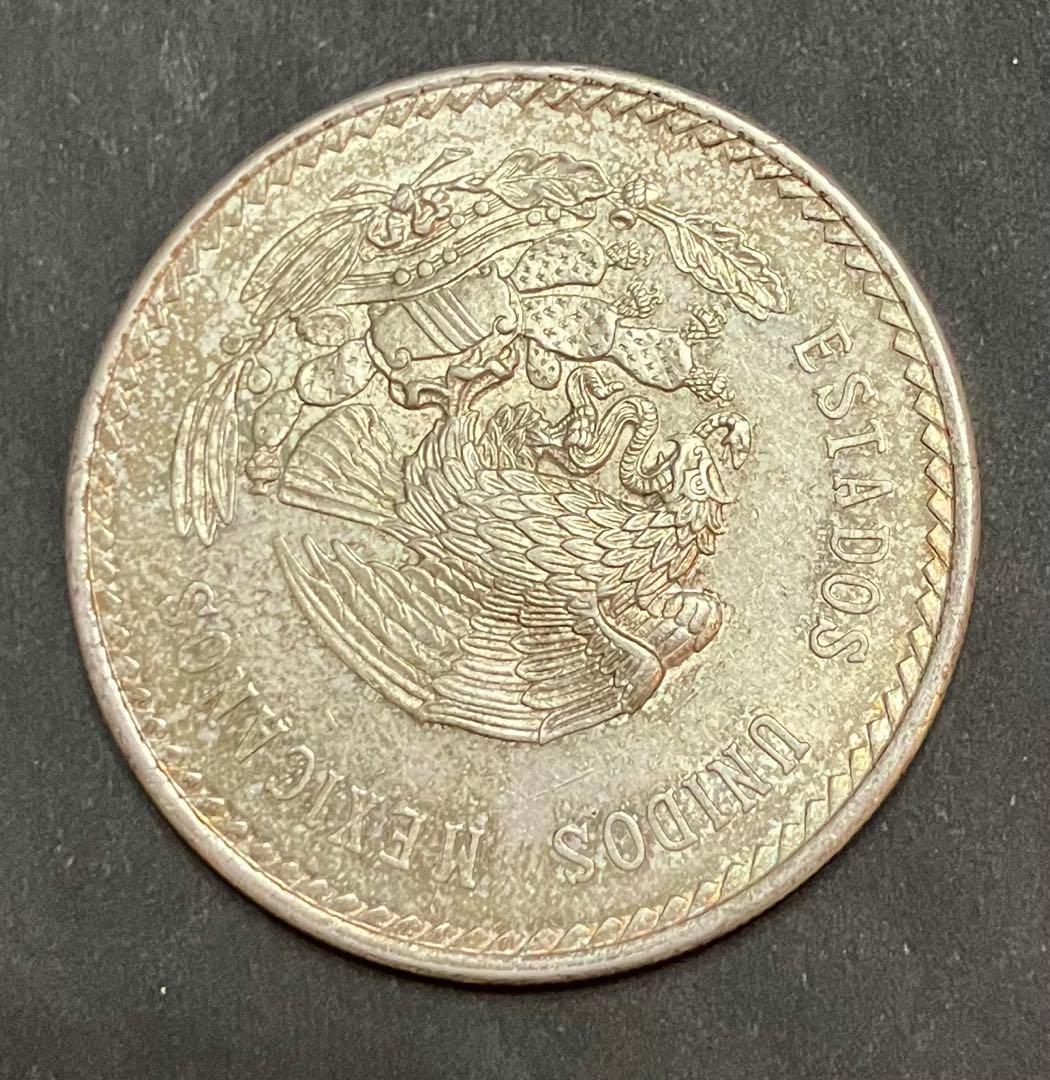 N3384 1948年メキシコ銀貨　5ペソ