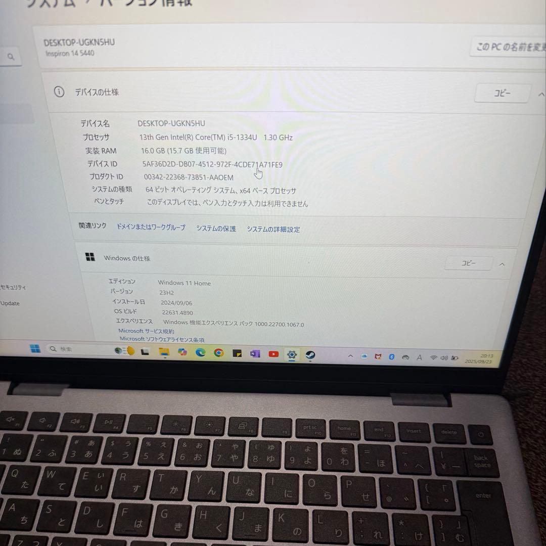 Dell ノートpc INSPIRON 14 5440