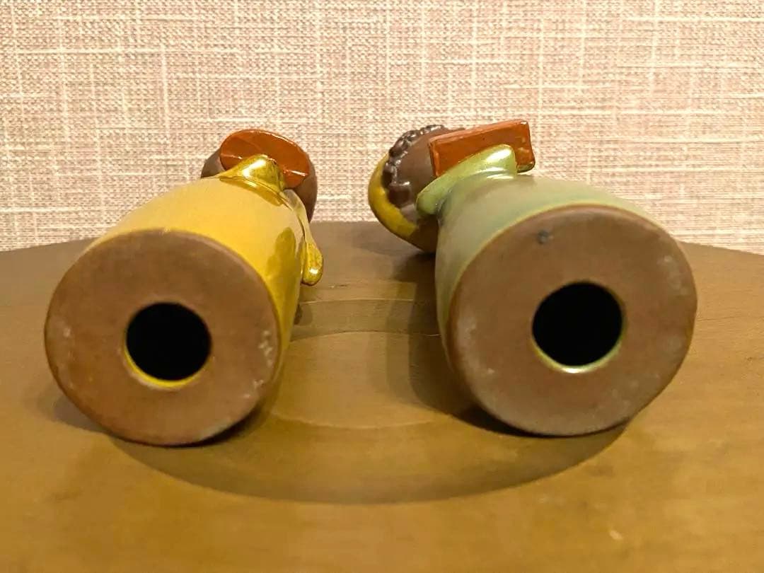 アンティーク人形　陶器製 2体
