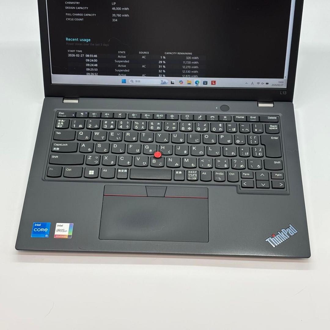 Windowsノート本体 ThinkPad L13 Gen4 Corei5-1335U 1