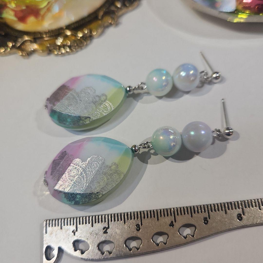 ハンドメイドピアス3378