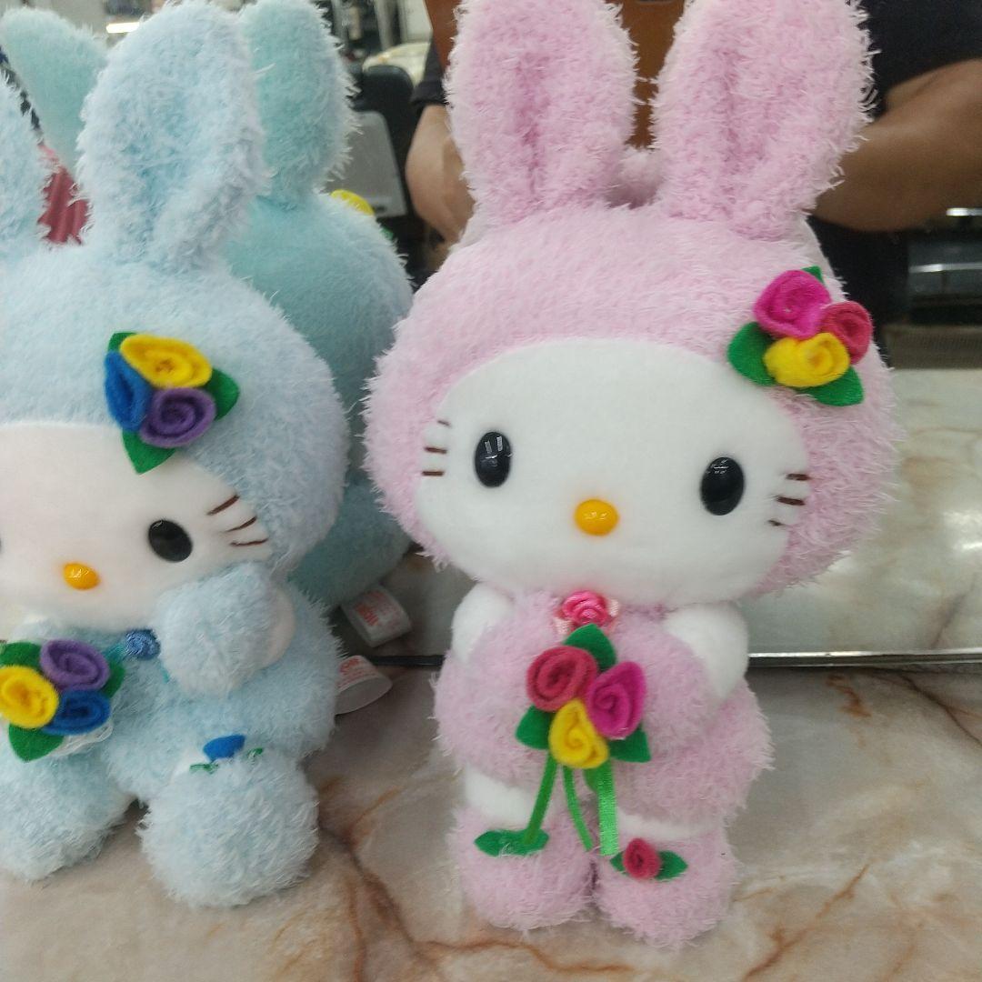 東京キティ原宿クレープぬいぐるみマスコット キティちゃん ぬいぐるみ2体セット