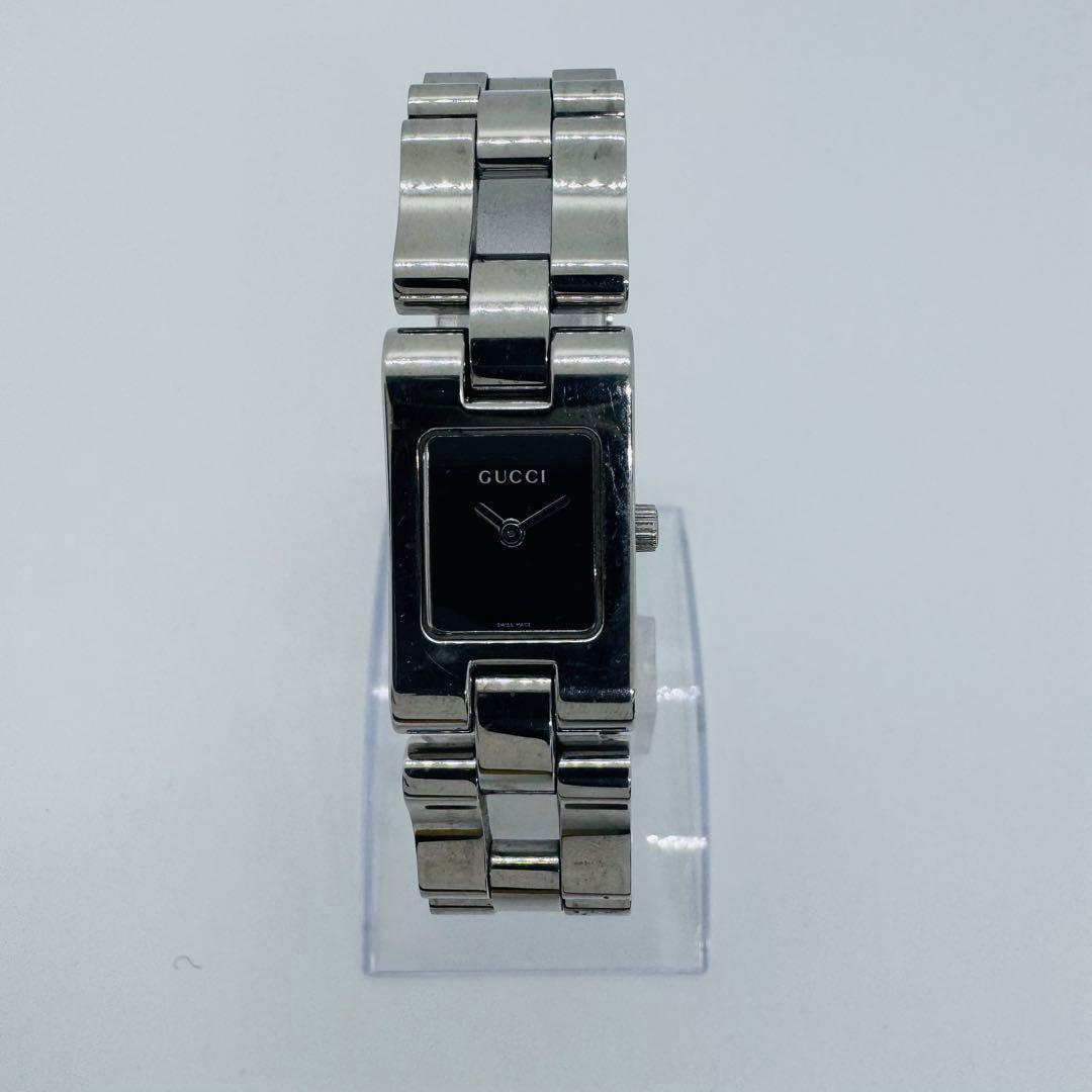 ✨GUCCI✨グッチ✨2305L✨ブラック文字盤✨シルバー✨ヴィンテージ✨腕時計