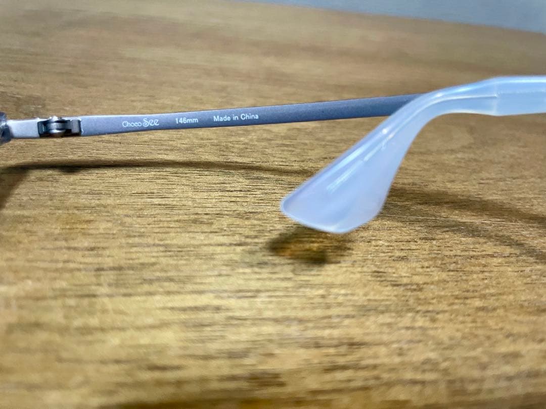 鼻に跡がつかない メガネちょこシー FG24510 グレー