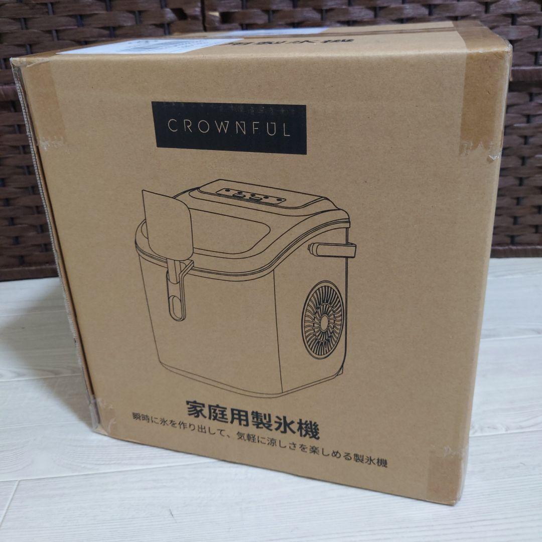 ★新品未開封 CROWNFUL 製氷機 家庭用 高速製氷 自動洗浄 HZB-12
