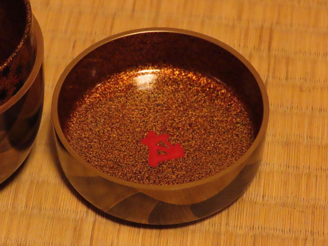 遠山蒔絵の大棗