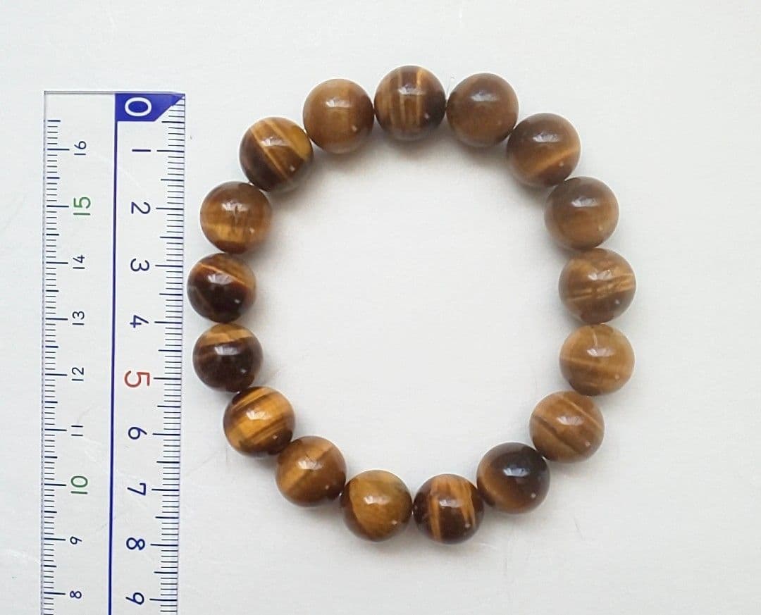 高品質タイガーアイ12.4mm 17cm パワーストーン