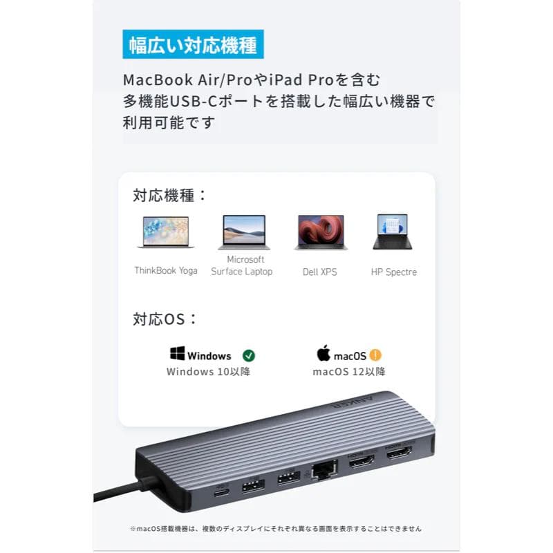 分配器・切替器 ANKER USB-C HUB