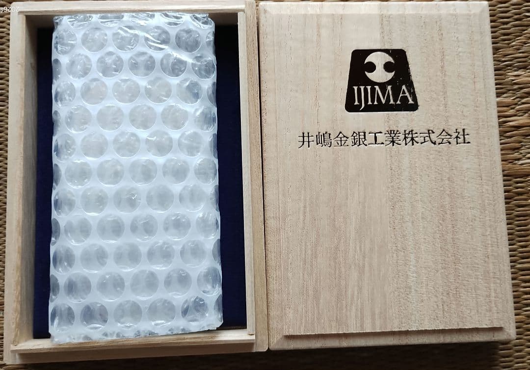 IJIMA 桐箱入純銀造幣局検定刻印入小判3個セット
