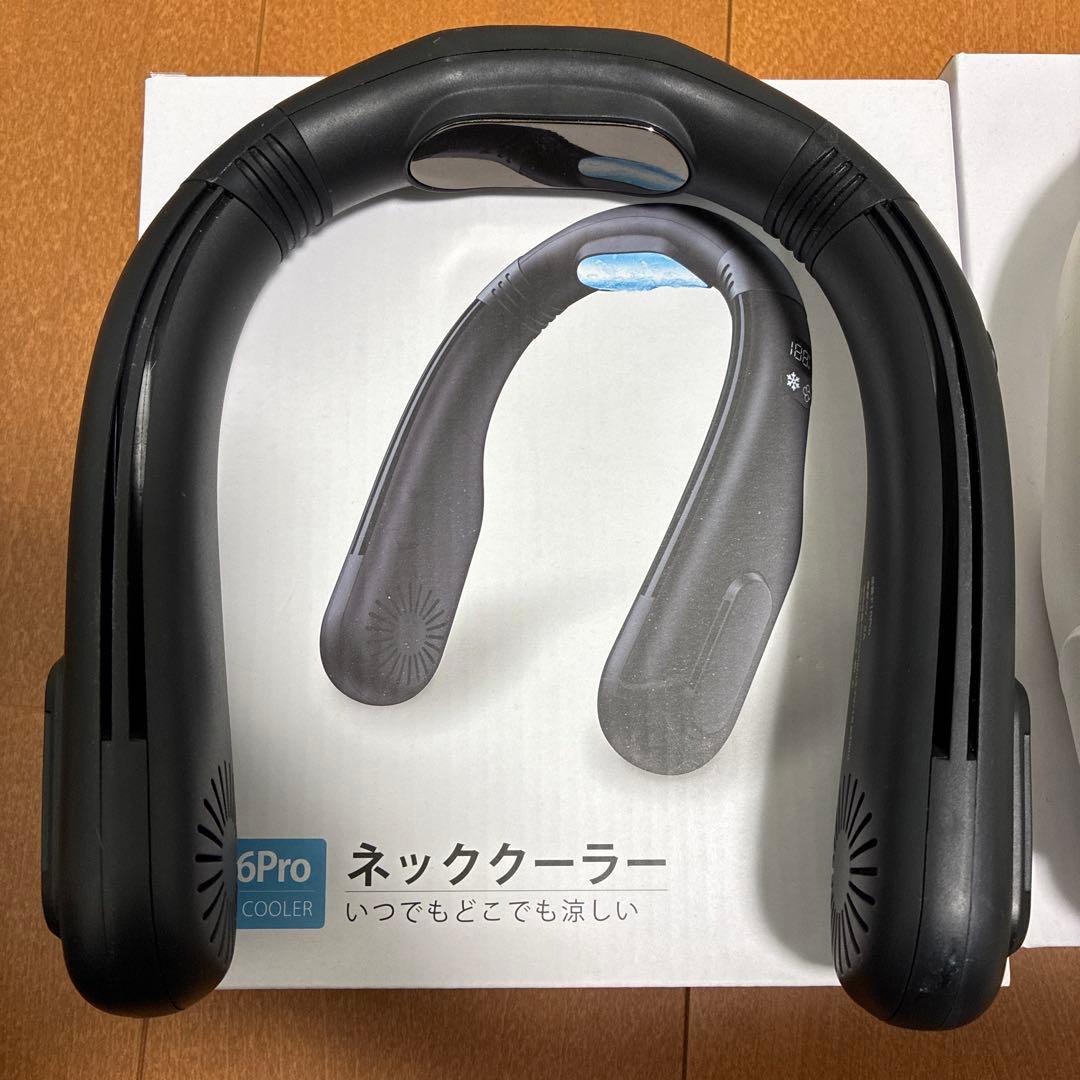 KOSUPA ネッククーラーF16Pro 首かけ冷風機　白黒セット