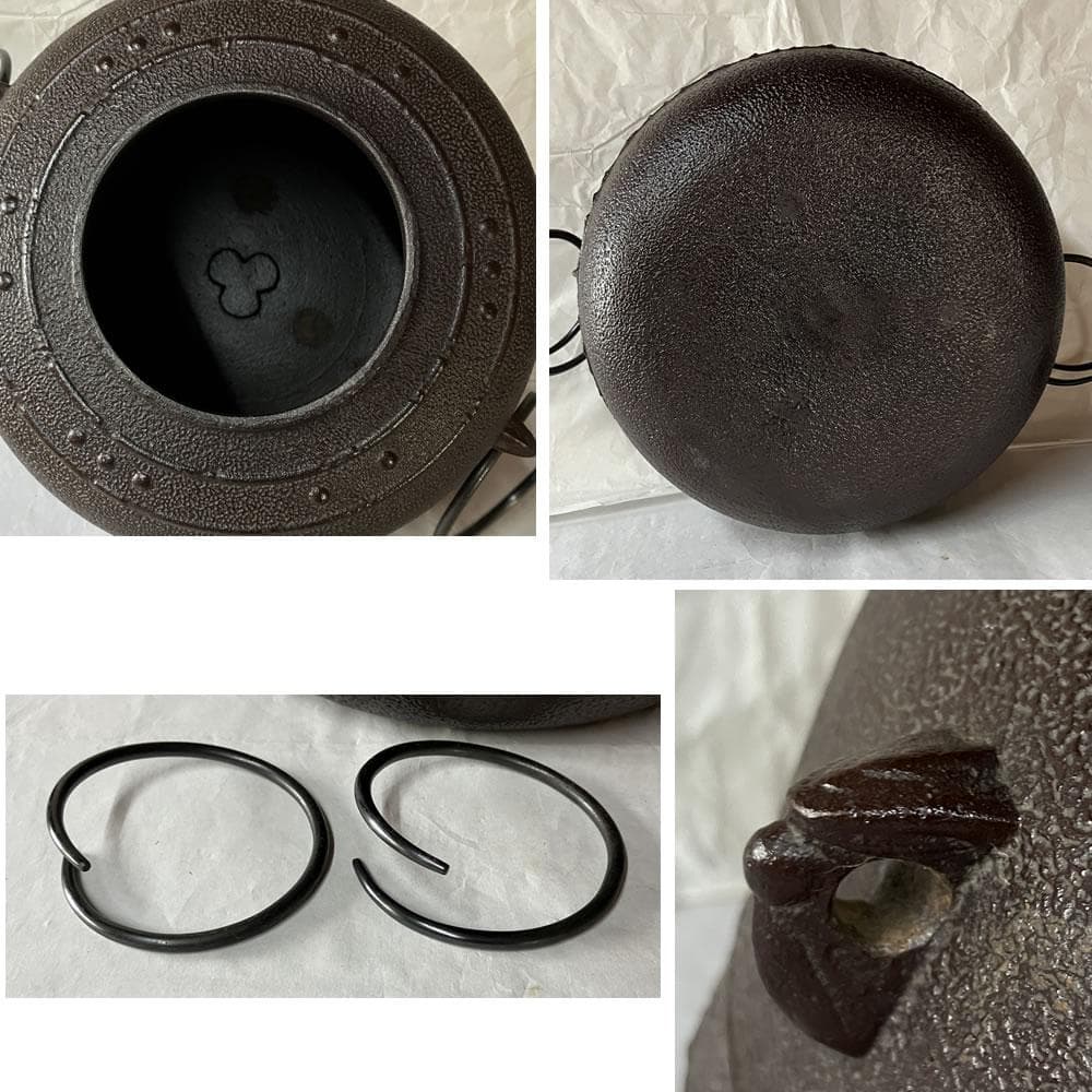 F1545 高橋敬典 万代屋釜 共箱 茶釜 茶道具