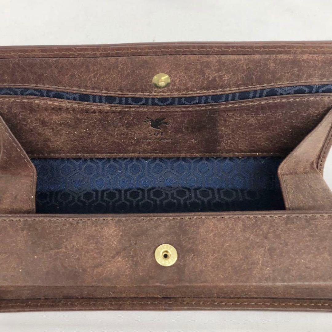 sot/ソット 本革（プエブロレザー）BOX型ペンケース 筆箱