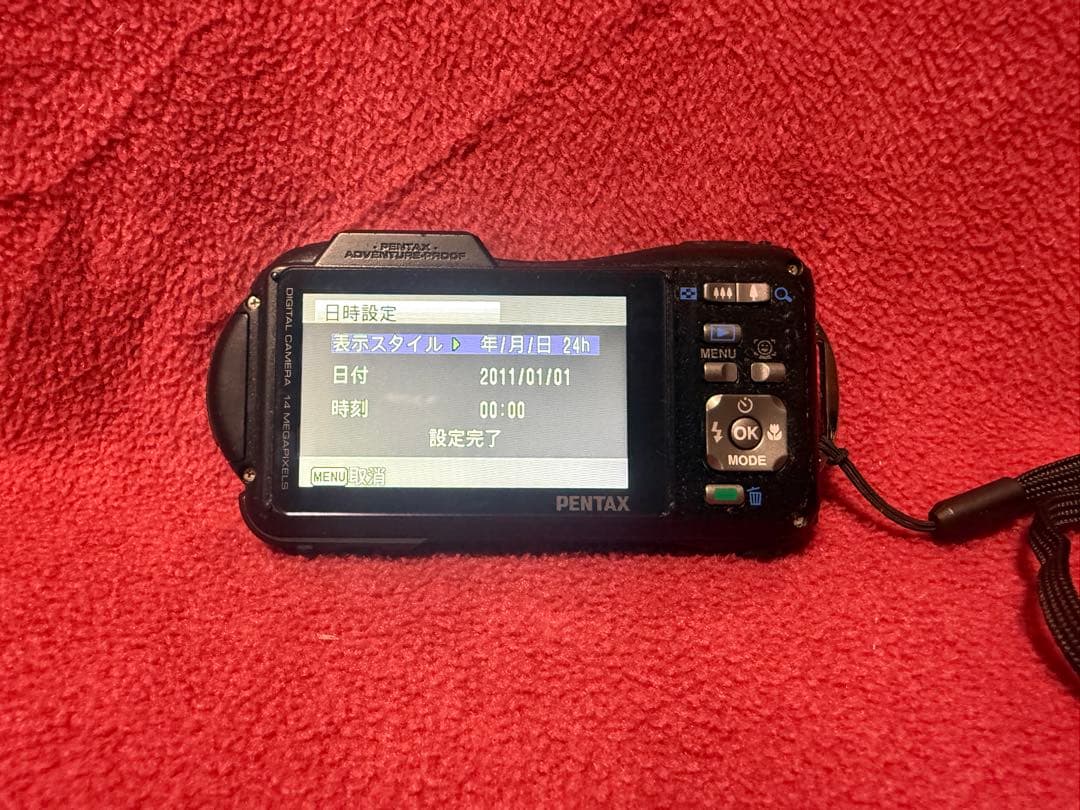 PENTAX Optio WG-1（パープル）充電器・バッテリー【動作確認済】