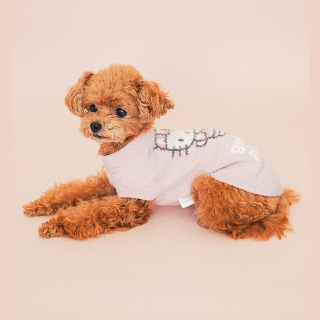 サンリオハウス ジェラピケ CAT＆DOG スムーズィープルオーバー Sサイズ