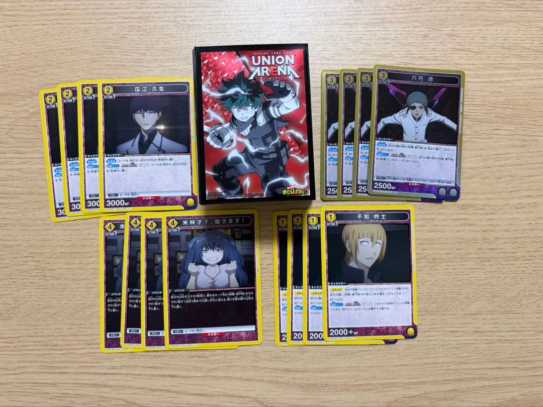 ユニオンアリーナ　スリーブ付き構築済みデッキ＋パーツ　東京喰種　真戸班デッキ