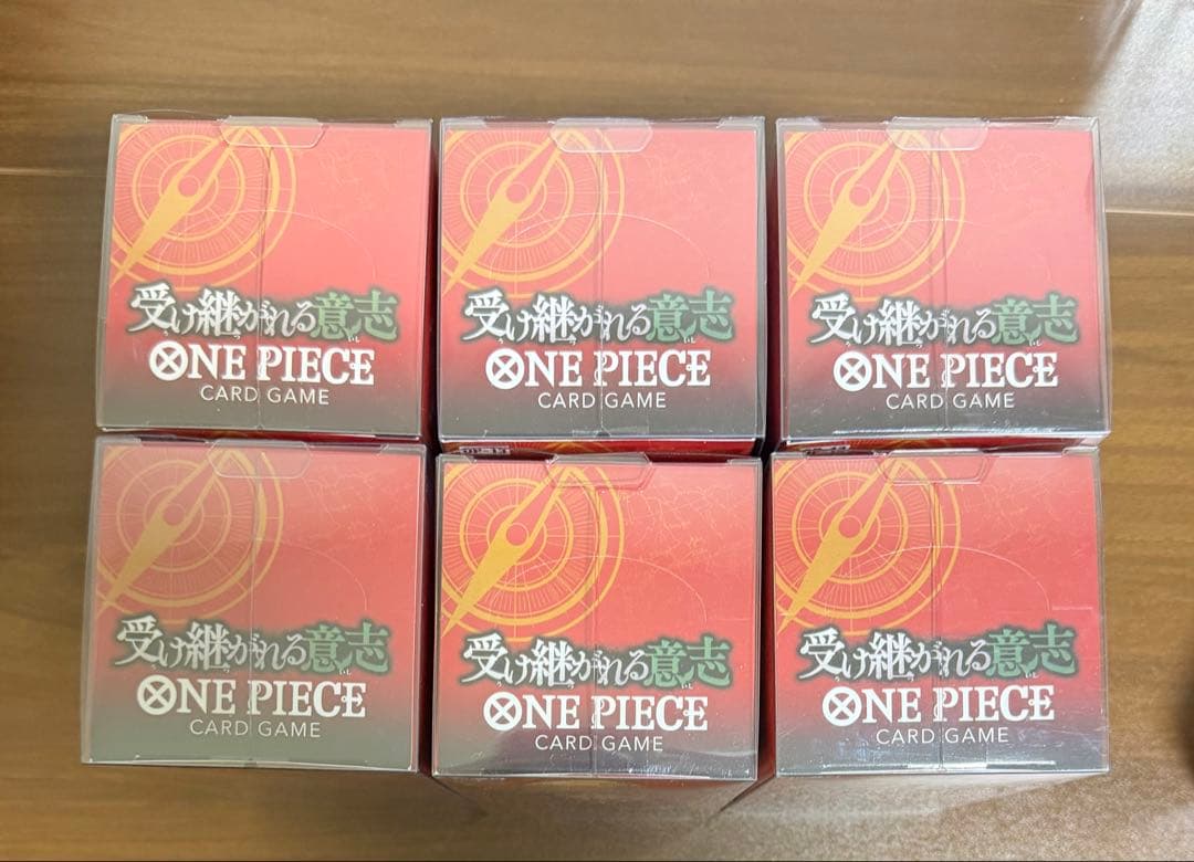ONE PIECEカードゲーム 受け継がれる意志 6BOX テープ付き ケース付