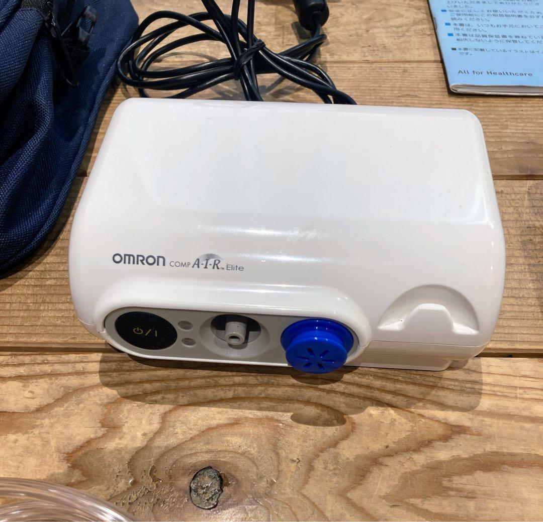 OMRON オムロン　コンプレッサー式　ネブライザ　バッテリー　充電器　美品
