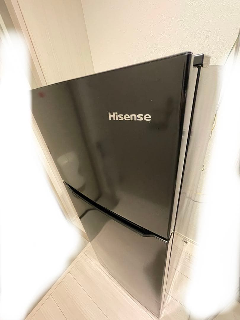 Hisense ブラック冷蔵庫 （洗濯機とセット販売用）