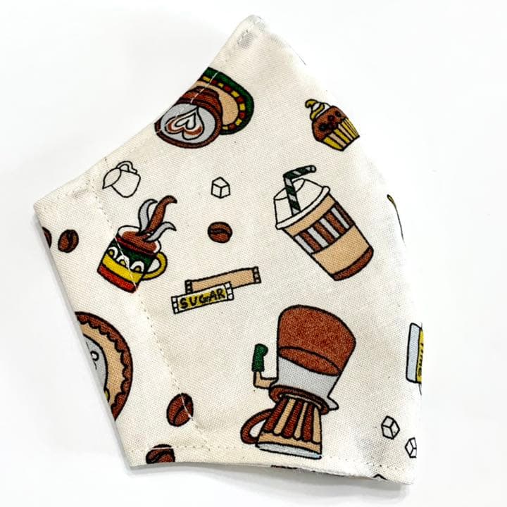 No.188 オーダーマスク　コーヒー　カフェ　ラテ　ハンドメイド　おまとめ割