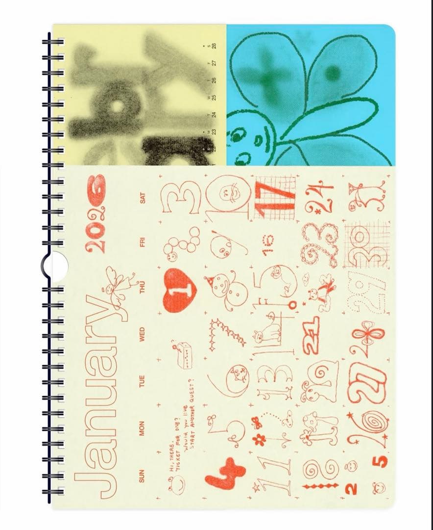 カレンダー・スケジュール opnner Risograph Calendar 2026