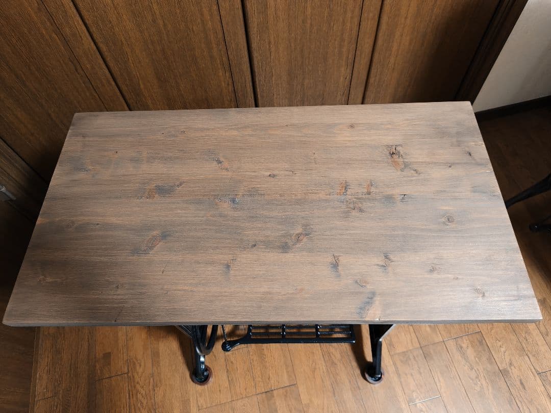 ナショナル アンティークミシン　足踏みミシン　ミシン台 ハンドメイド　テーブル