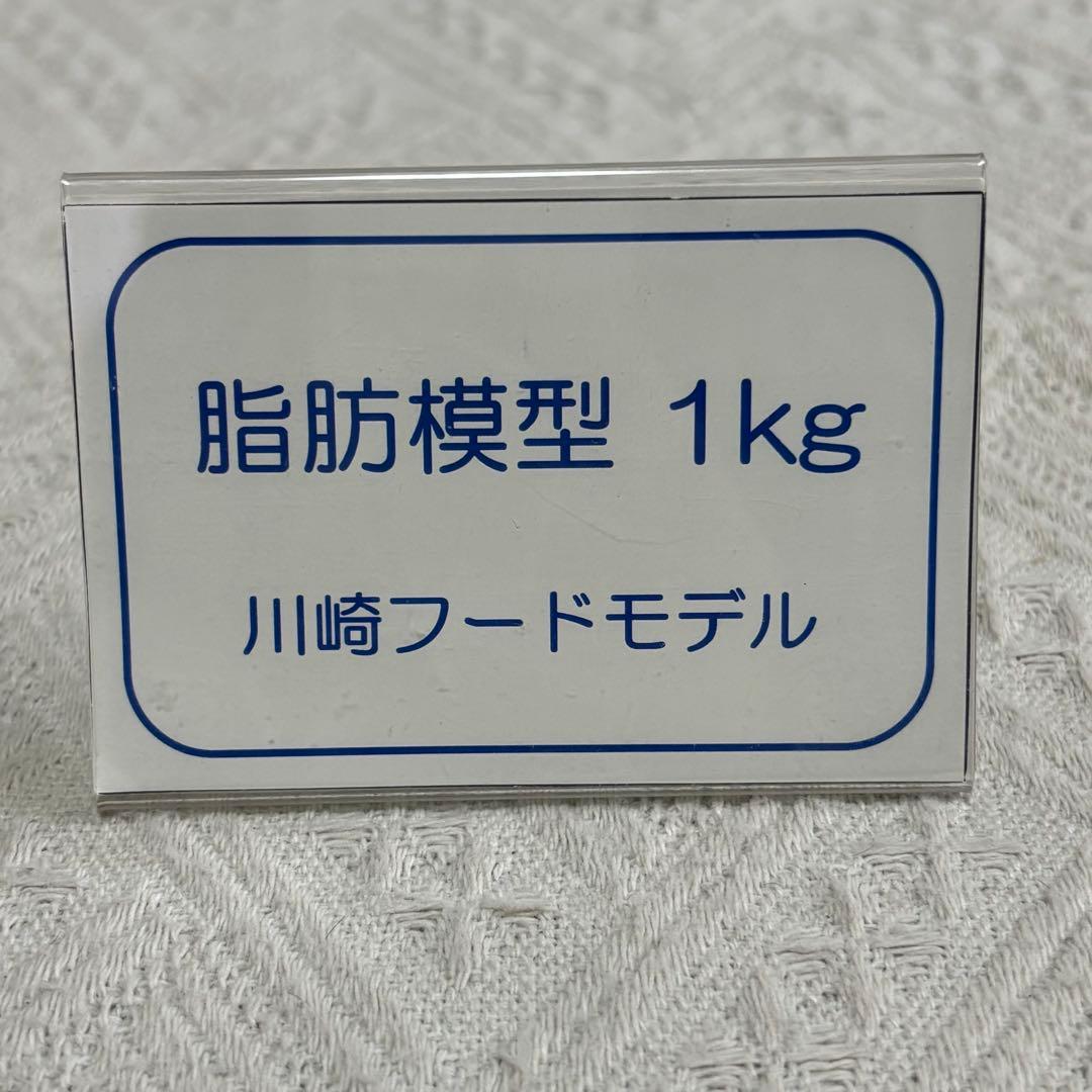 川崎フードモデル 脂肪模型 1kg×2個 ダイエット教材 健康指導用 美品