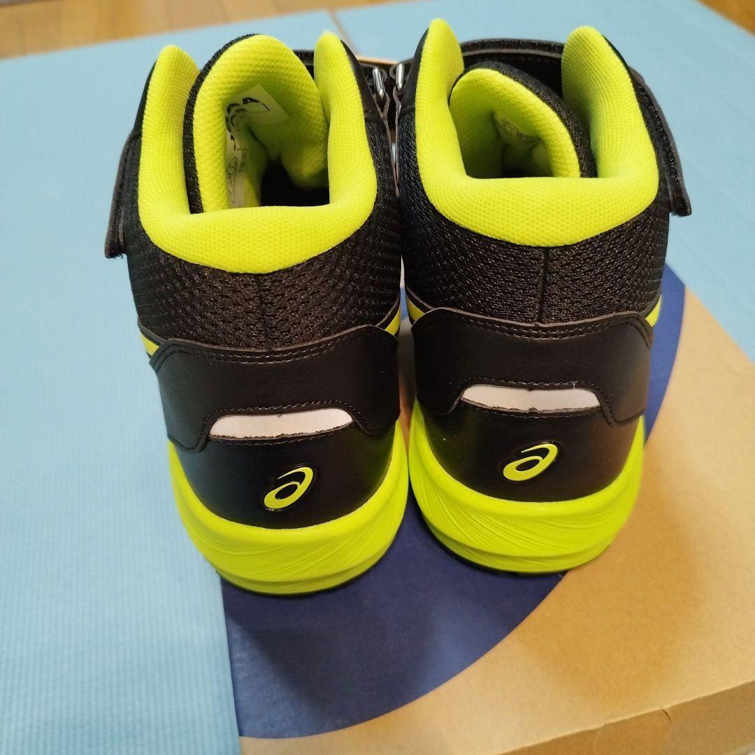 【新品未使用】asicsアシックス ウィンジョブ ハイカット 安全靴 黒黄緑