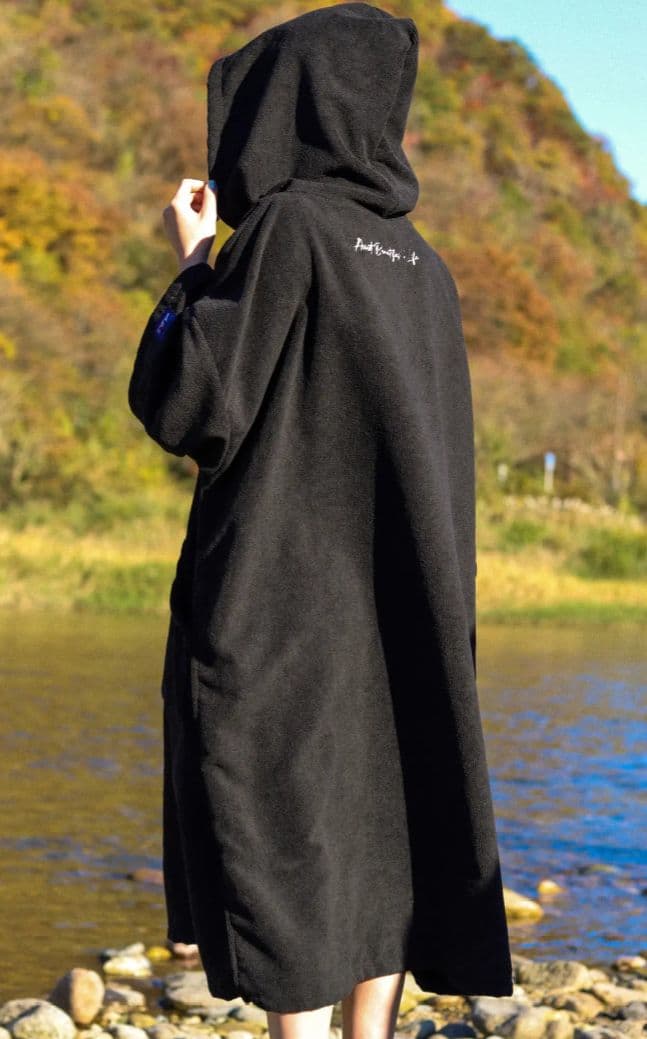 ABiL Sauna Poncho アビルサウナポンチョ-Black