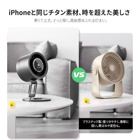 ❤✨️特価❤✨️ 卓上 扇風機 サーキュレーター DCモーター 充電 小型 強風