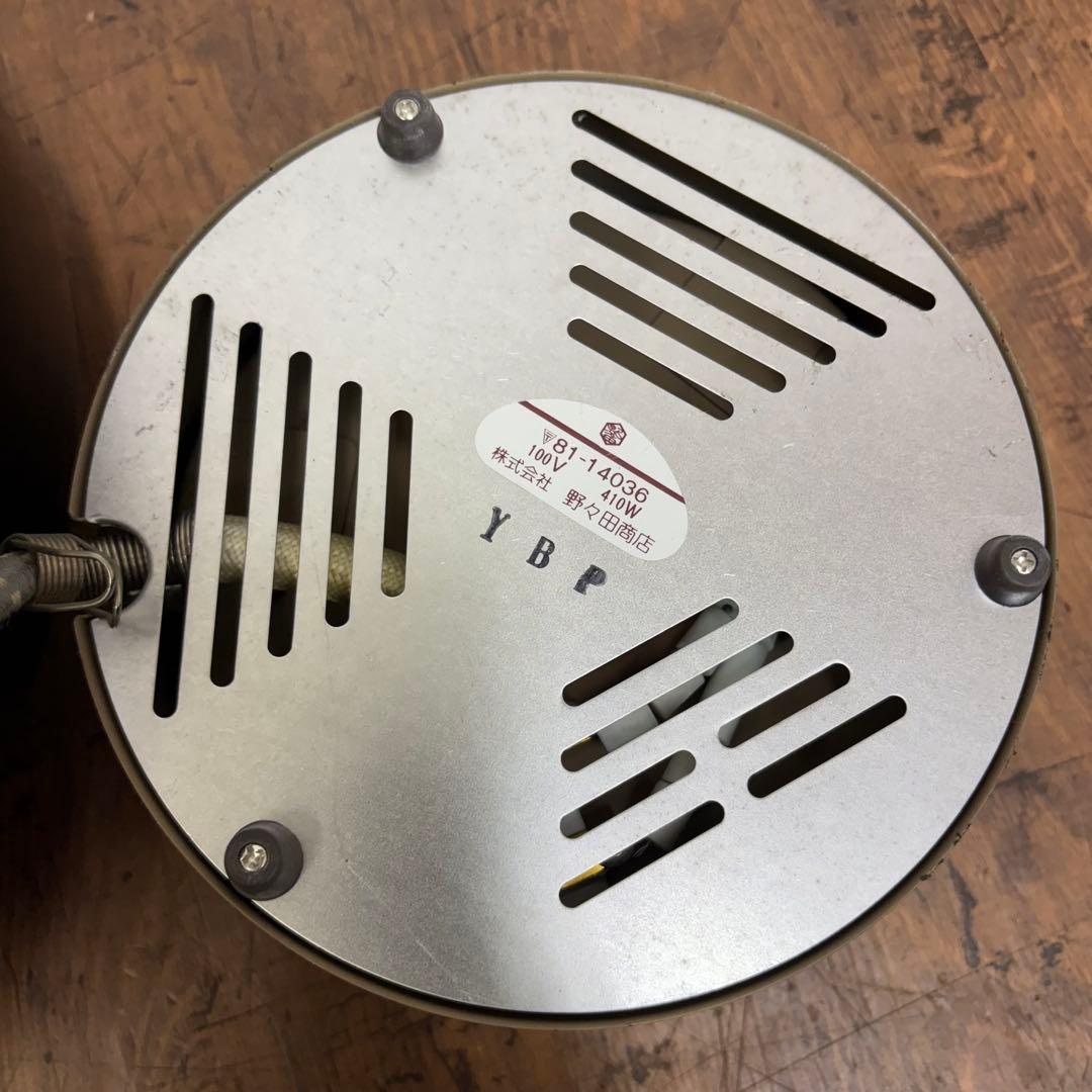 4F 野々田商店 合金製面取風炉 炭型電熱器 茶釜 風炉型電熱器 茶道具 火鉢型