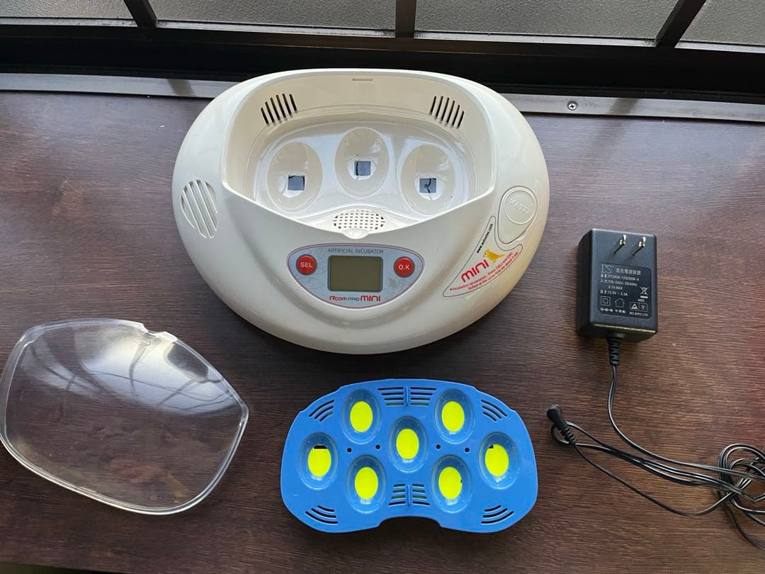 孵卵器 Rcom mini 自動温度管理 LED検卵ライト&動作確認済み 箱付き