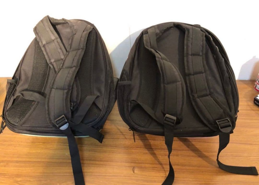 Ecosides ペット用キャリーバッグ リュック ピンク グリーン 2点セット