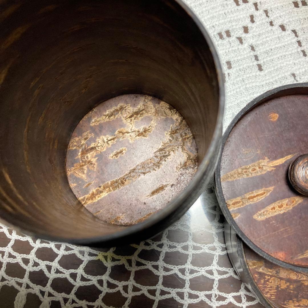 茶びつ、茶筒、茶托5枚セット