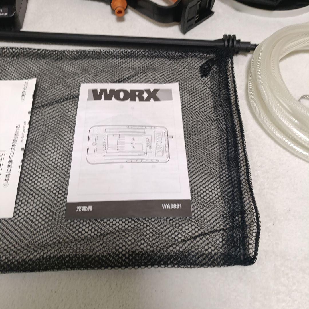 【美品】WORX 充電式洗浄ガン 高圧洗浄機 Hydroshot バケツ付き