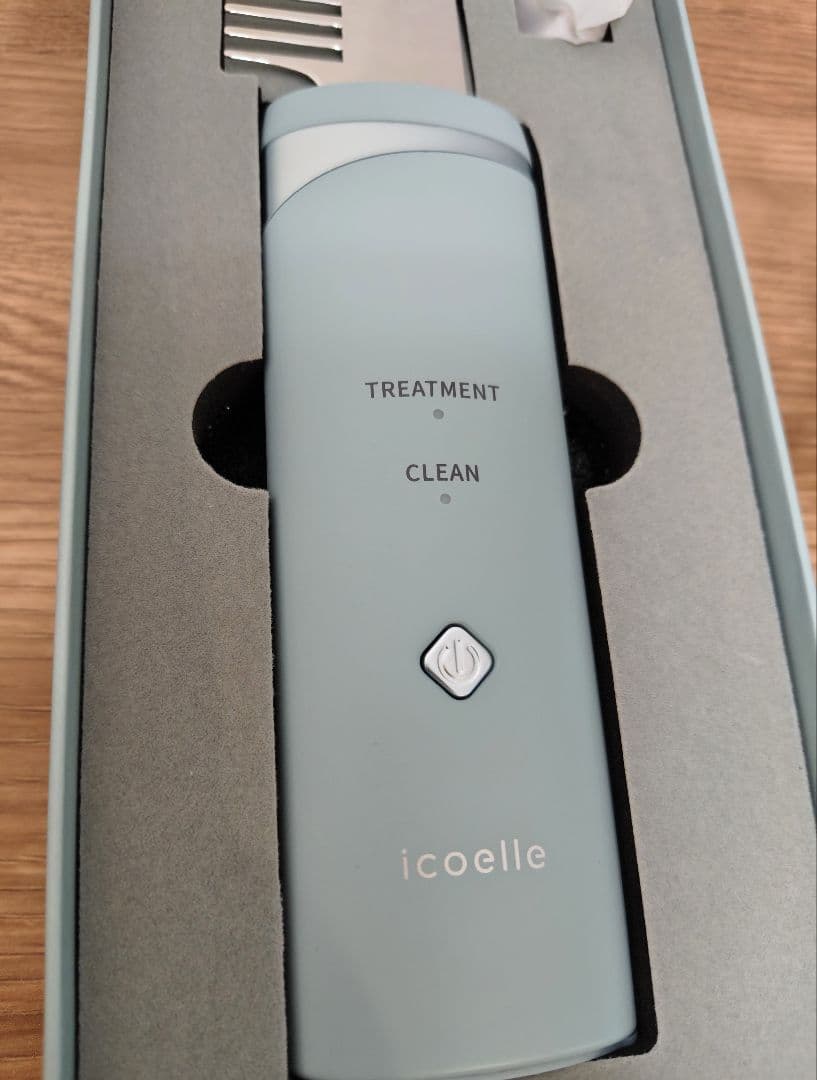 開封のみ　icoelle　イコエル　超音波リペアコームペールアクア