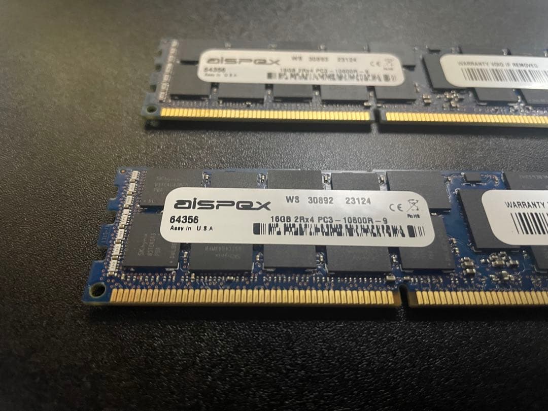 DDR3メモリ32GB 16GB×2 1600MHz