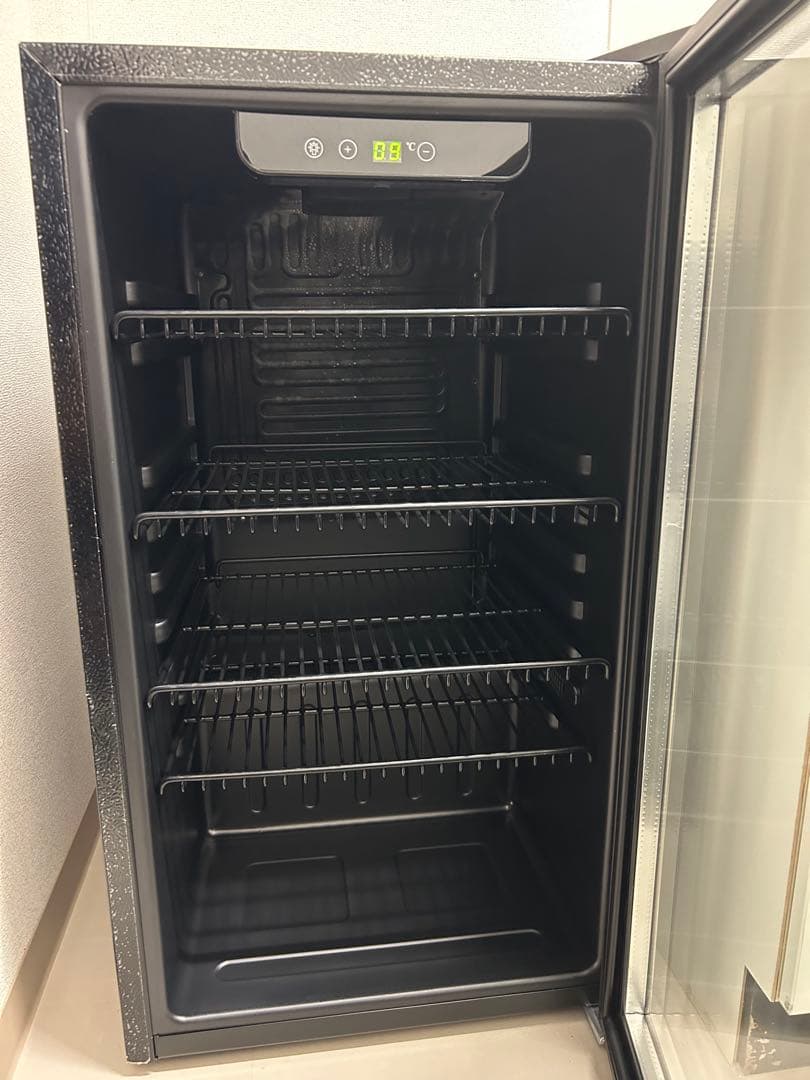 【 送料込み 】Shelddi 冷蔵庫 93L コンプレッサー式 透明ガラスドア