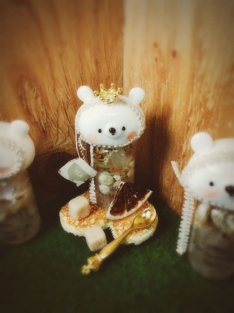 ✾ハーバリウム○しろくまちゃん★レモンティー