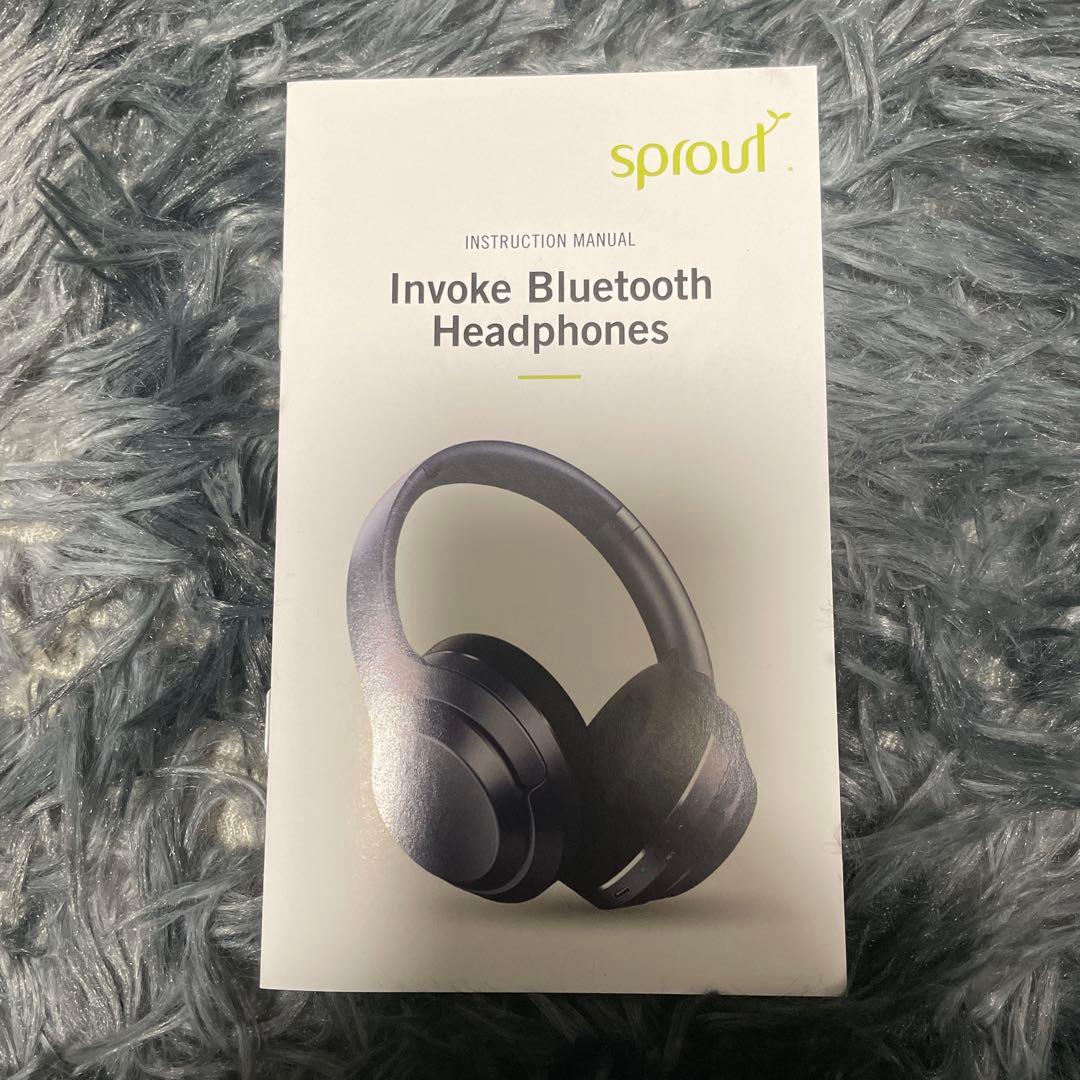 【日本未発売】INVOKE Bluetoothヘッドフォン　ネイビー