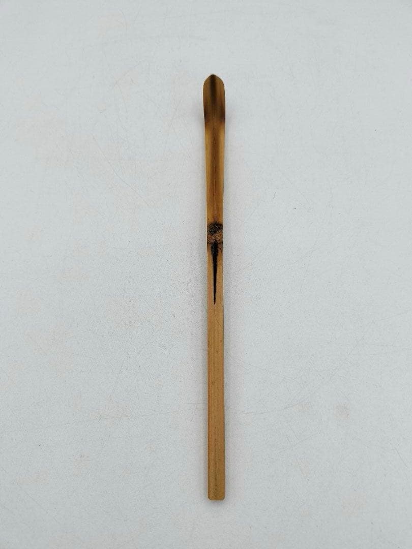 d174 茶杓 銘『友綱』小堀卓厳 遊山作 茶道具 古物 大綱老師遺詠
