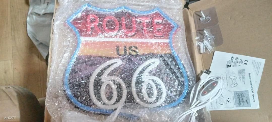 New最安値 ルート66 プリントタイプ ネオンサイン祭り ネオン管アメリカン