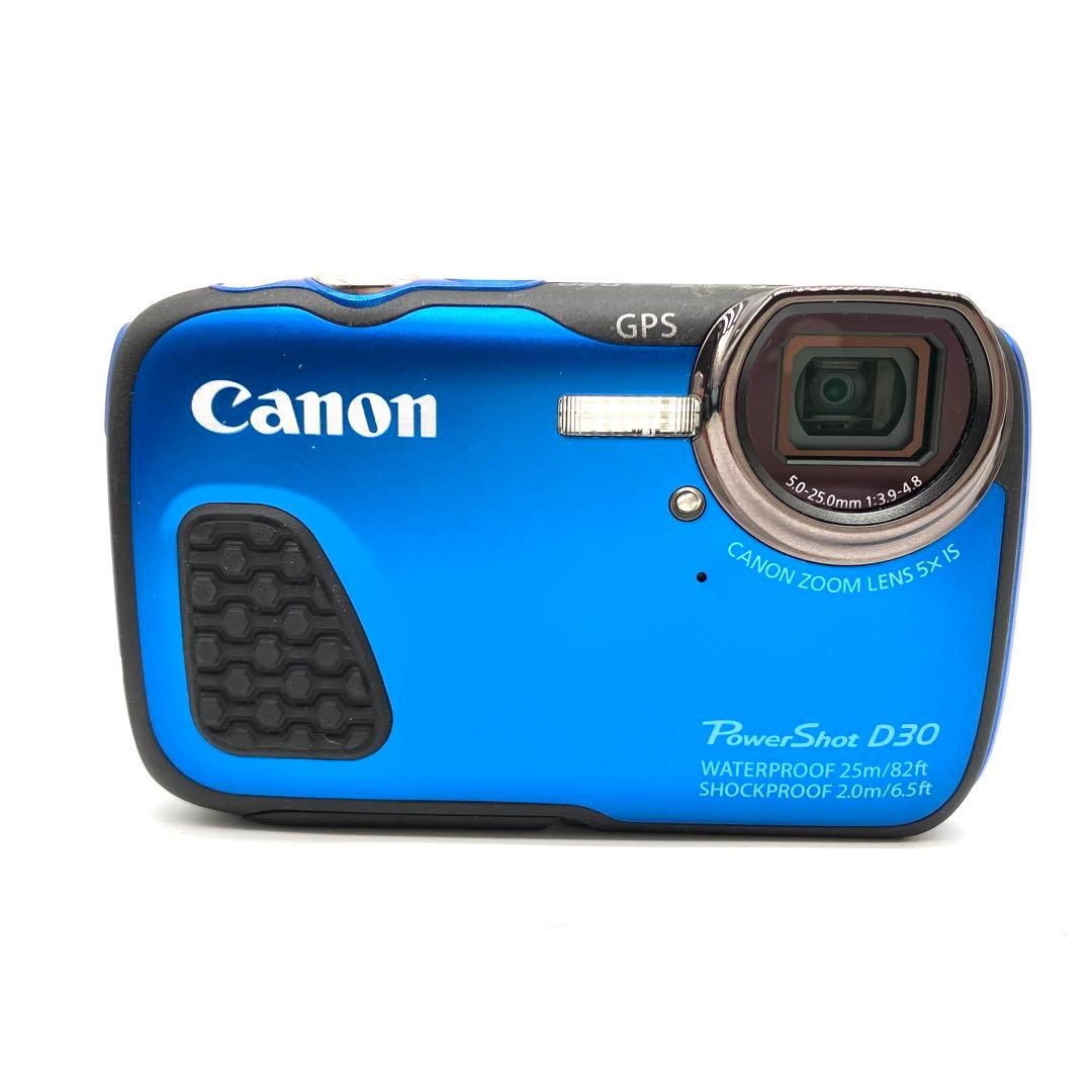 Canon PowerShot D30 ブルー　防水カメラ