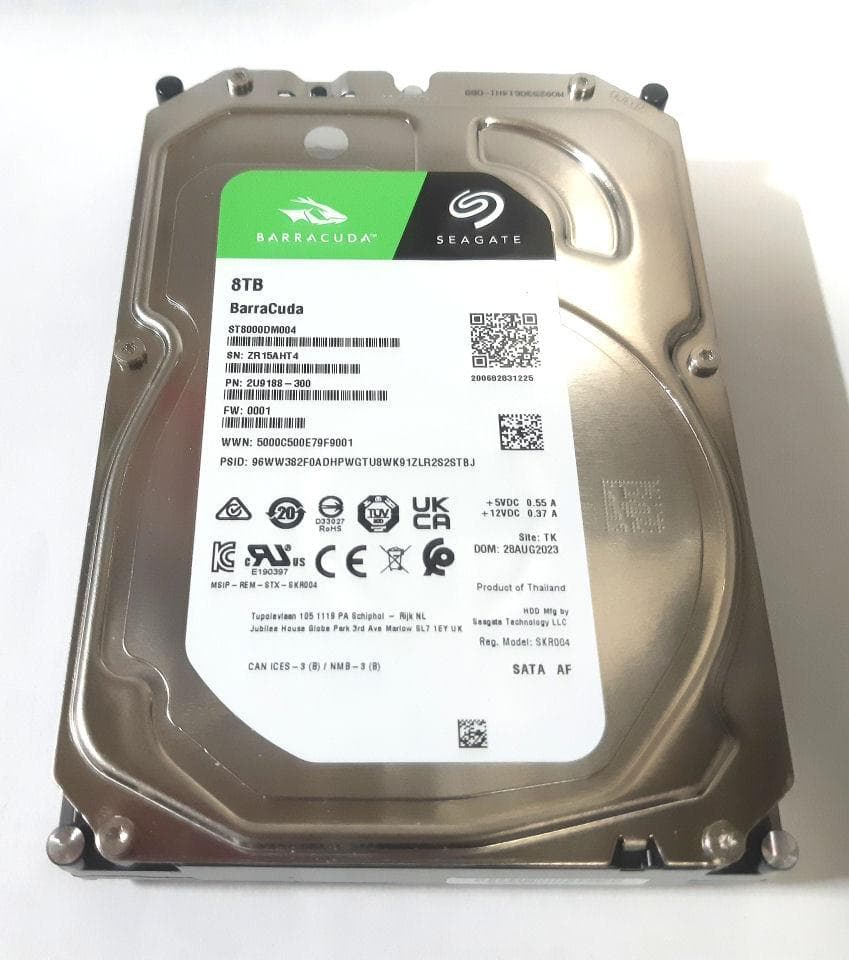 Seagate　ST8000DM004　8TB　3.5インチ　3台セット　中古