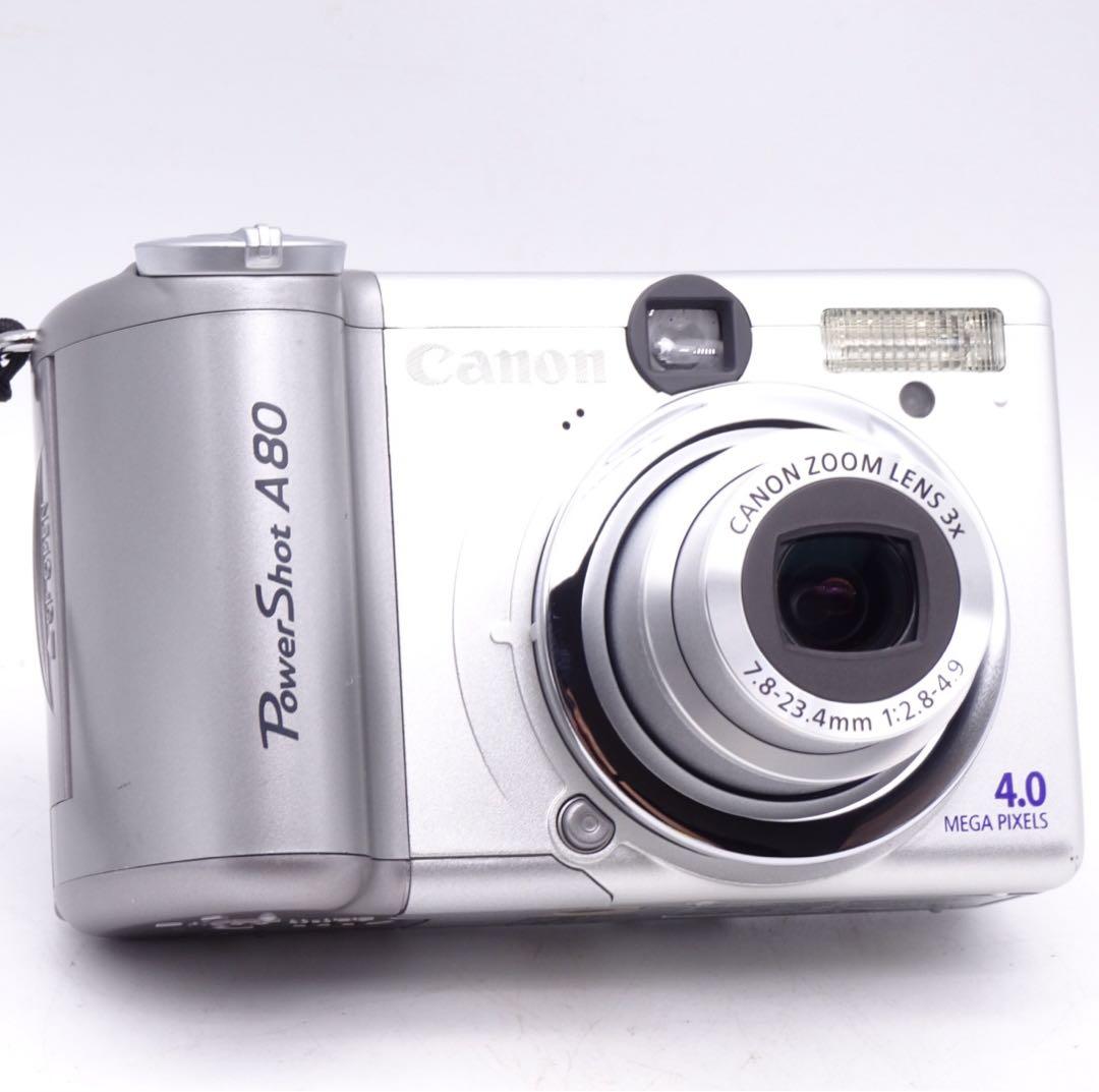 【完動美品】 Canon PowerShot A80 オールドコンデジ 単三電池
