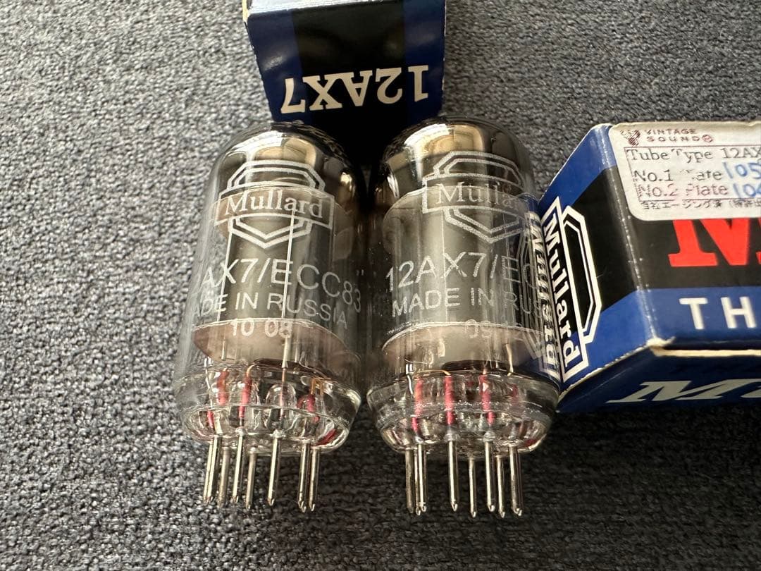 中古 Mullard 12AX7 ECC83 2本マッチ 真空管