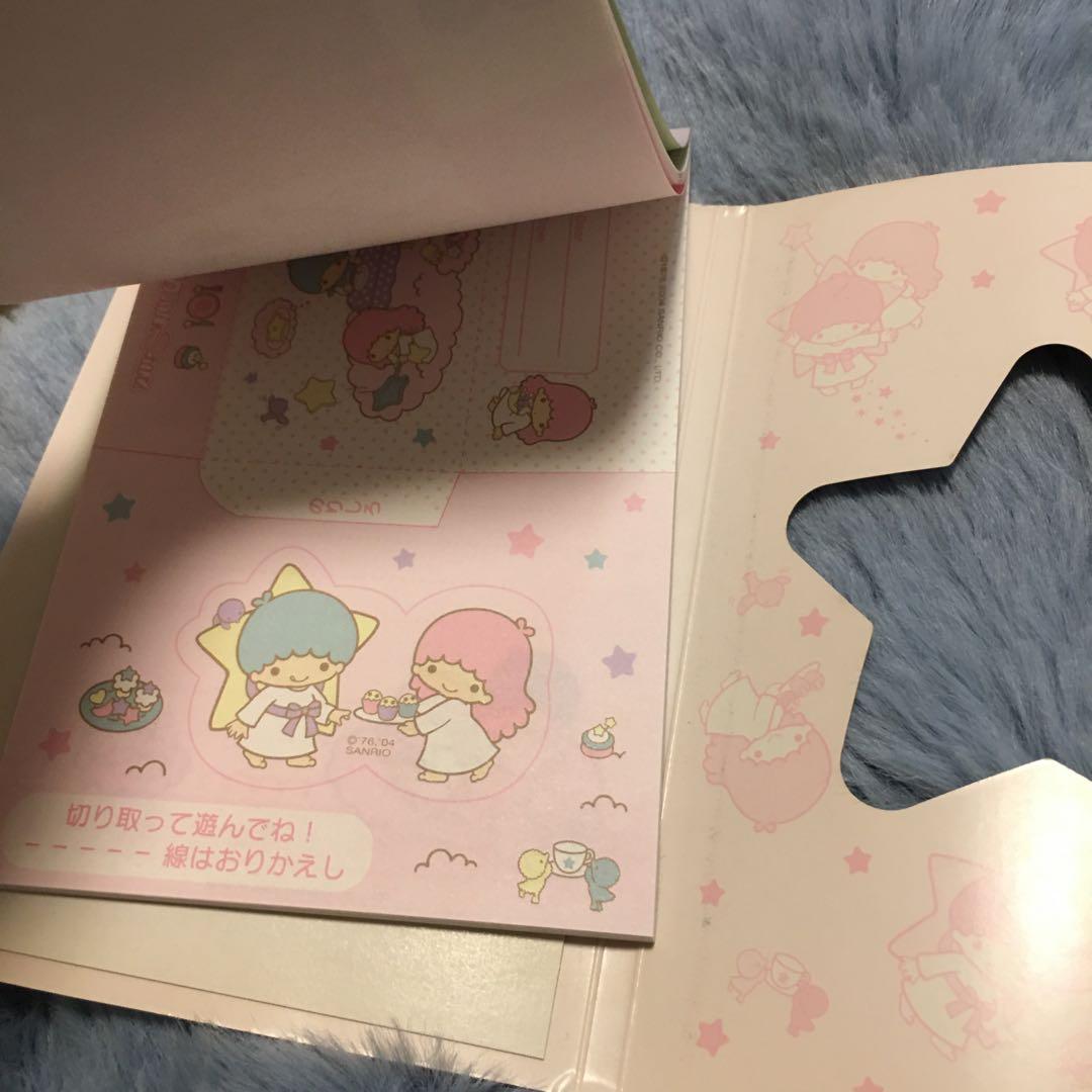 サンリオ　キキララ　メモ帳　見開きバージョン　平成レトロ
