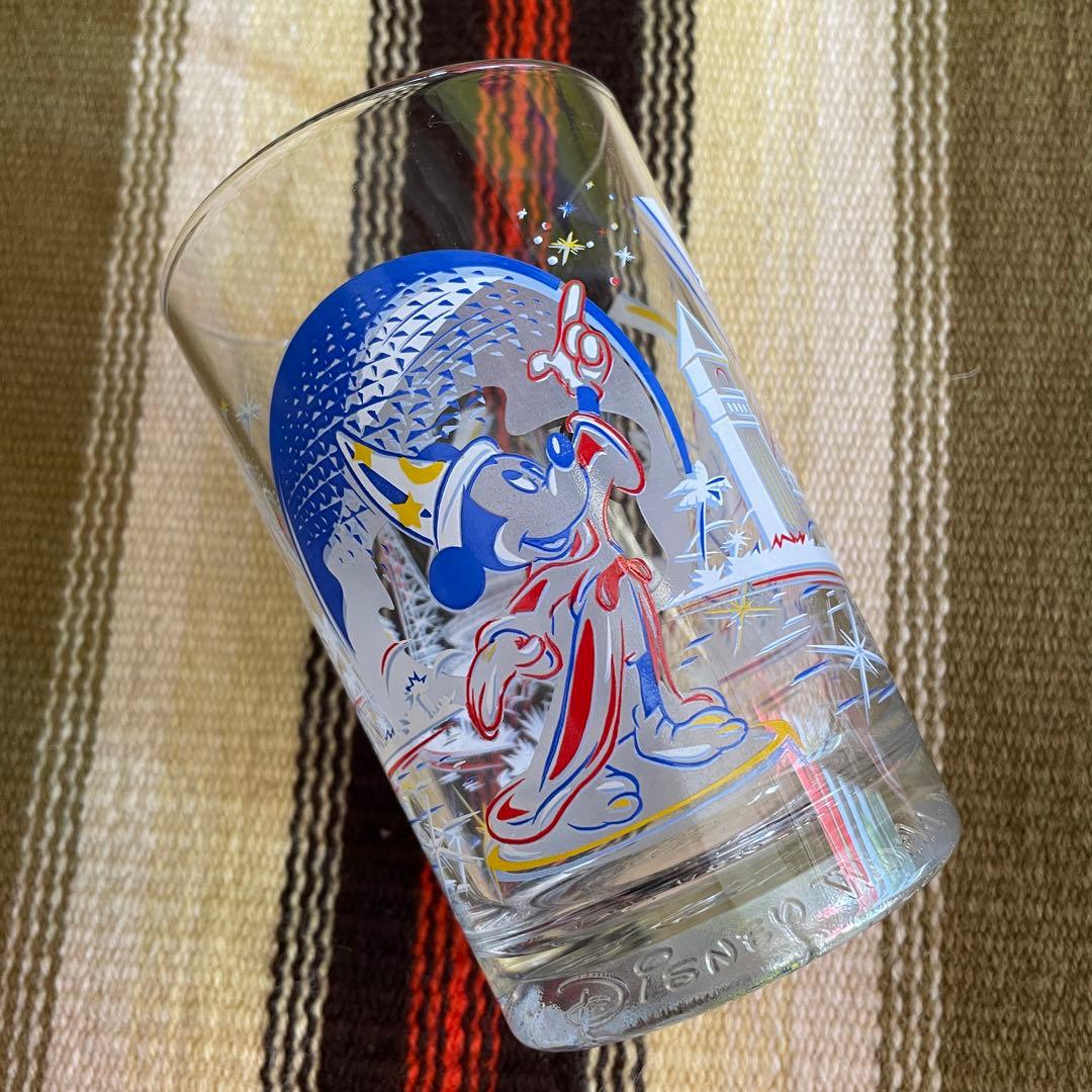 希少品！アメリカヴィンテージ　ディズニーワールド記念グラス　USAミッキーマウス
