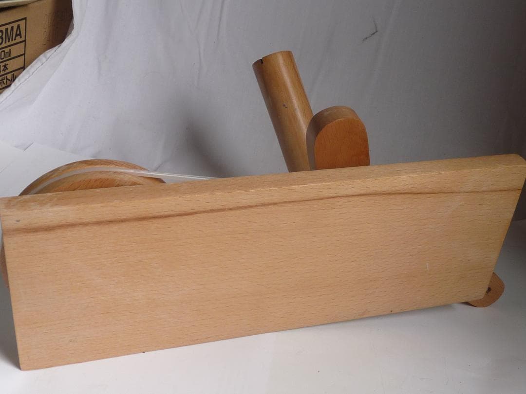 木製糸ボールワインダー　糸巻き器　現状品